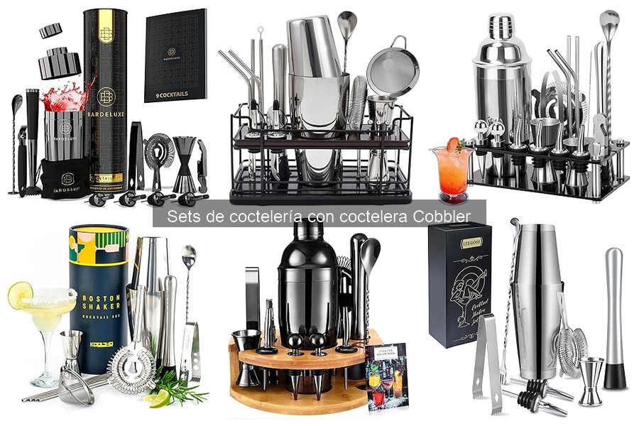 Mejores sets de coctelería con coctelera Cobbler en 2023