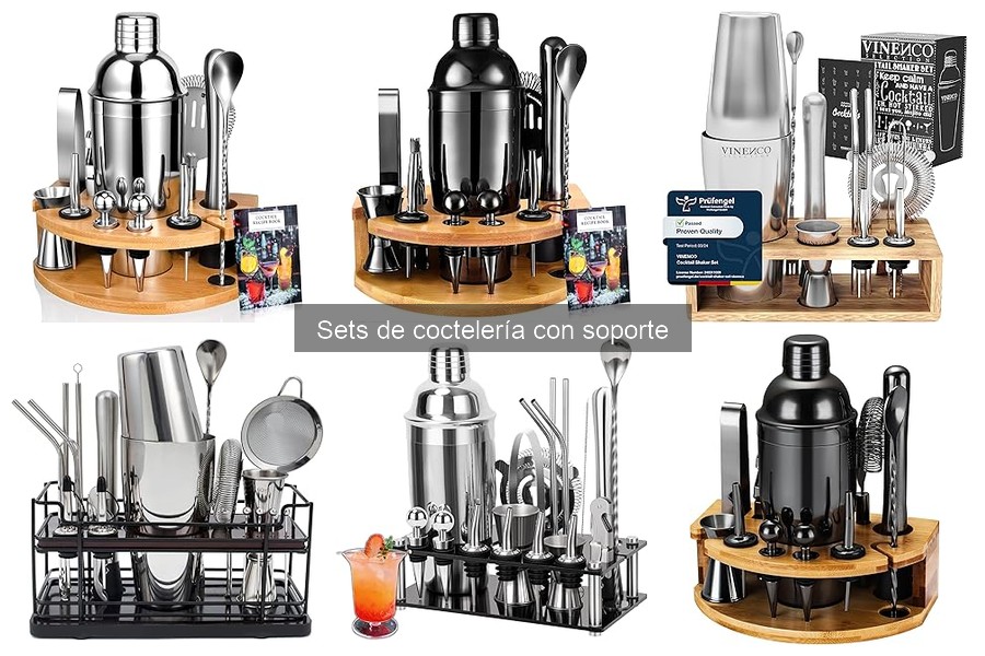 Mejores sets de coctelería con soporte en 2023