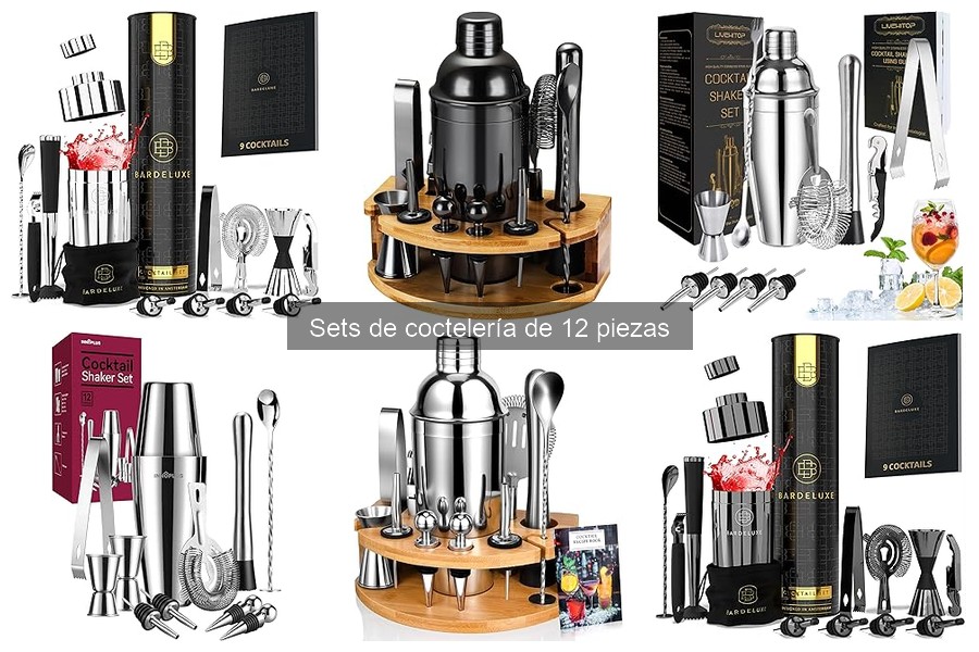 Mejores sets de coctelería de 12 piezas para principiantes