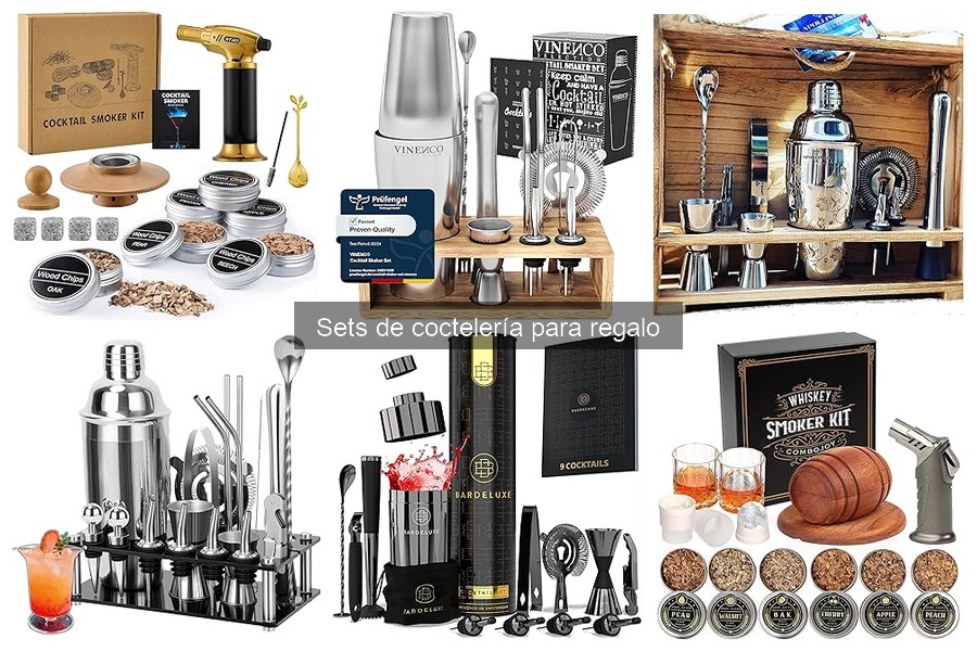 Mejores sets de coctelería para regalar: comparativa 2023