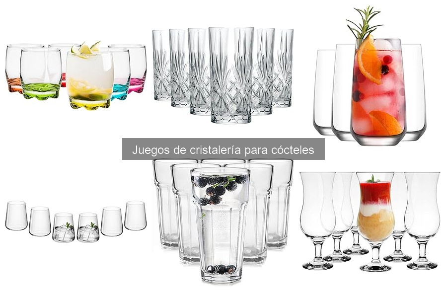Mejores sets de cristalería para cócteles en Amazon