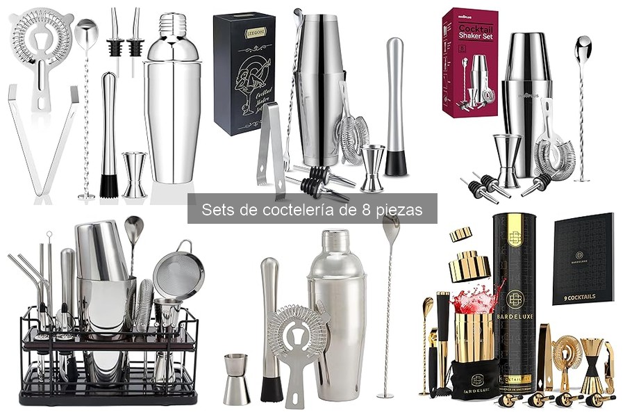 Mejores tiendas para comprar sets de coctelería de 8 piezas