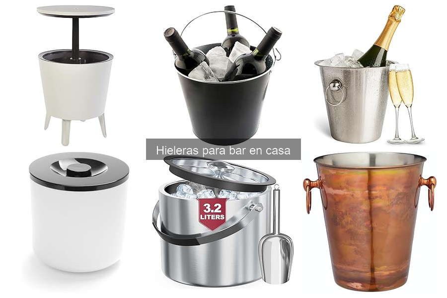 Mejores tipos de hieleras para bar en casa