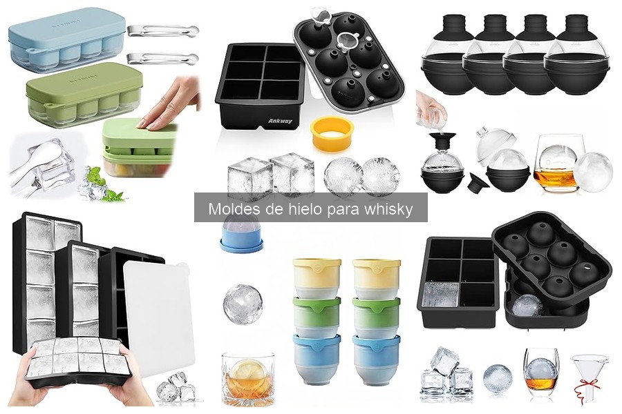 Mejores tipos de moldes de hielo para whisky en casa