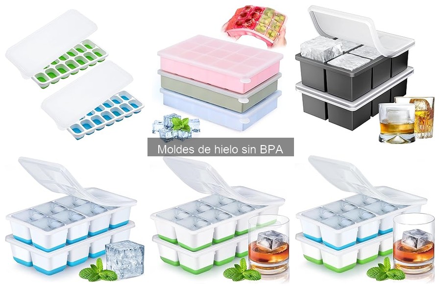 Moldes de hielo sin BPA ideales para preparar cócteles