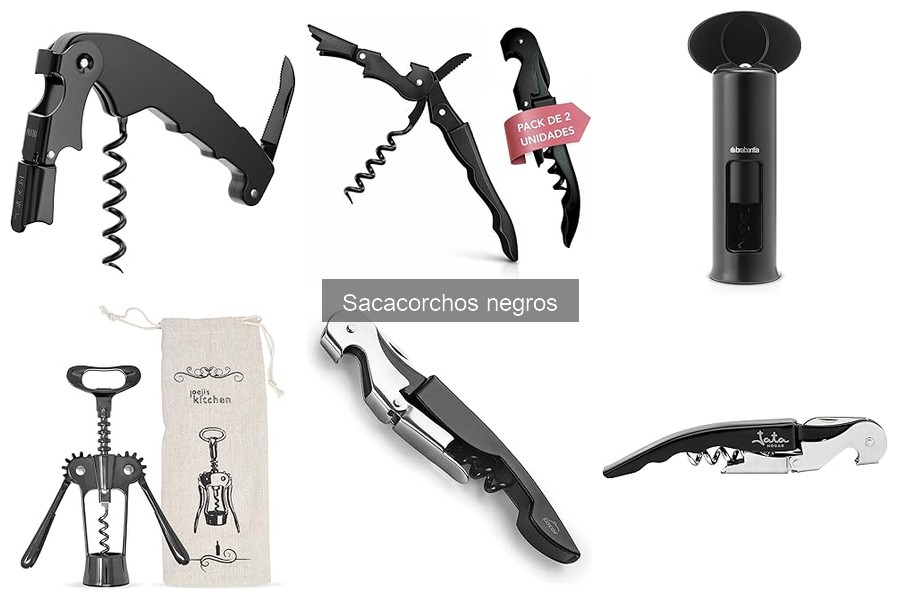 Ofertas en sacacorchos negros: descuentos imperdibles