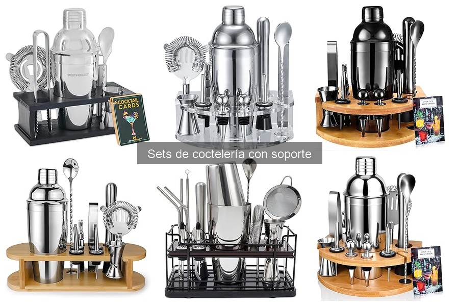 Ofertas en sets de coctelería con soporte para ahorrar
