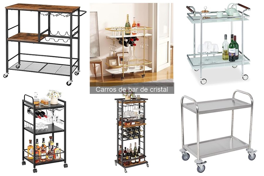 Opiniones de carros de bar de cristal más populares