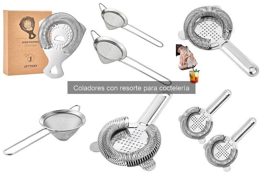 Opiniones de coladores con resorte para coctelería