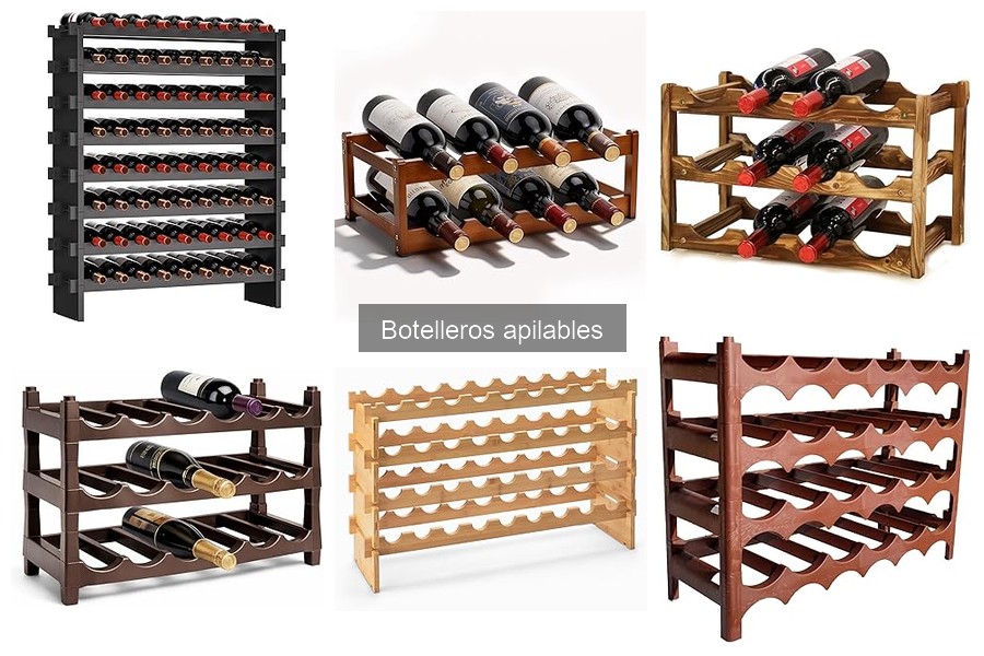 Opiniones de los Mejores Botelleros Apilables del Mercado