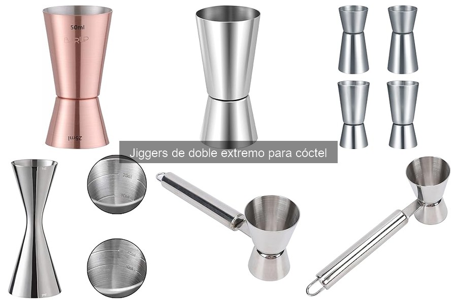 Opiniones de los mejores jiggers de doble extremo para cóctel