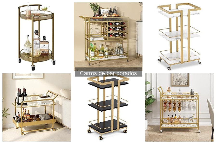 Opiniones sobre carros de bar dorados: experiencias reales