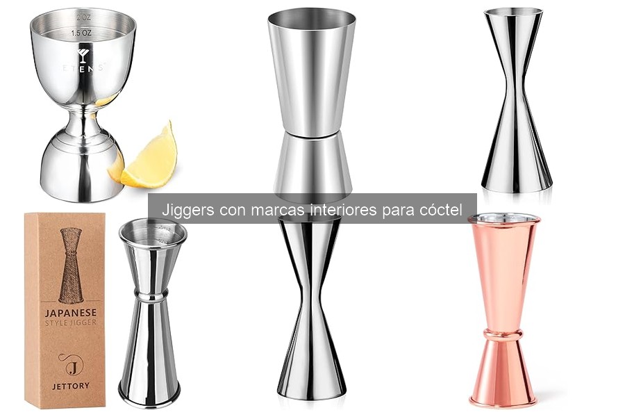 Opiniones sobre jiggers con marcas interiores para cócteles