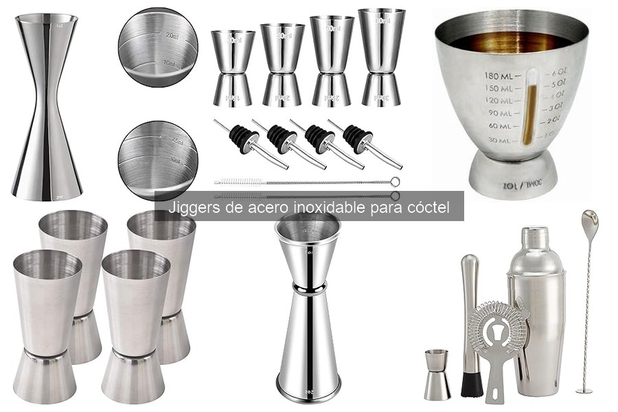 Opiniones sobre jiggers de acero inoxidable para cócteles