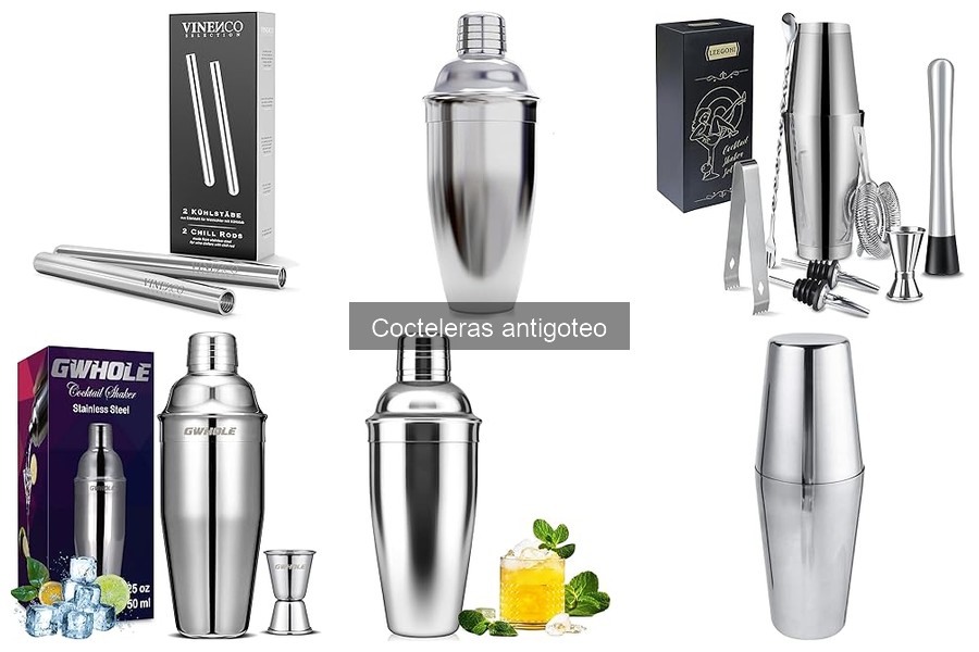 Opiniones sobre las Mejores Cocteleras Antigoteo 2023