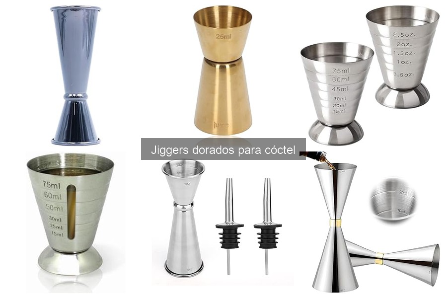 Opiniones sobre los jiggers dorados más populares para cocteles