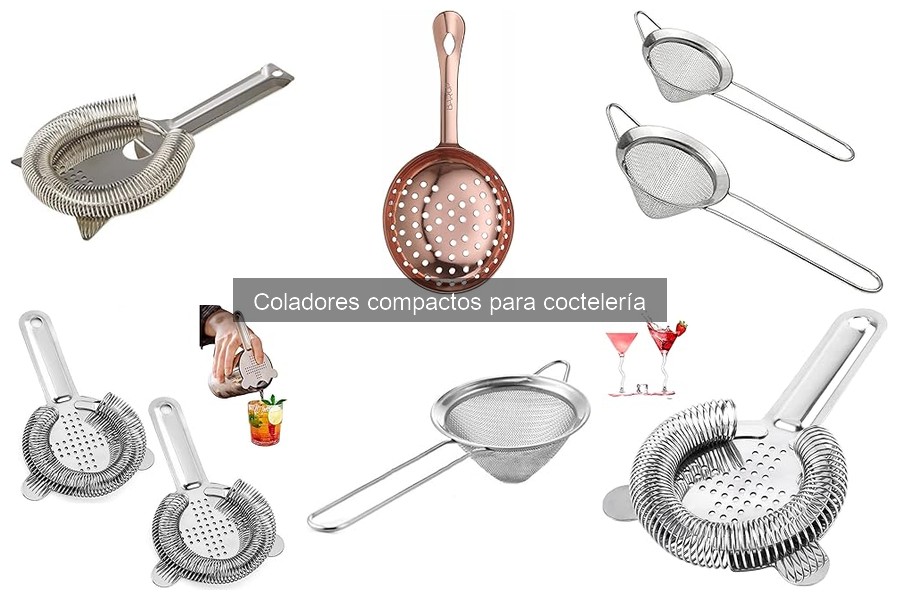 Opiniones sobre los mejores coladores compactos para coctelería