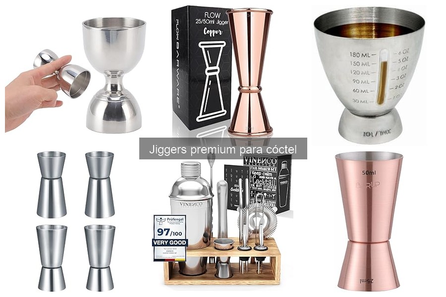 Opiniones sobre los mejores jiggers premium para cóctel