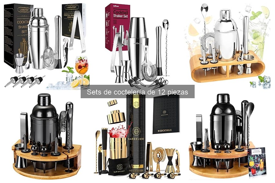 Opiniones sobre sets de coctelería de 12 piezas