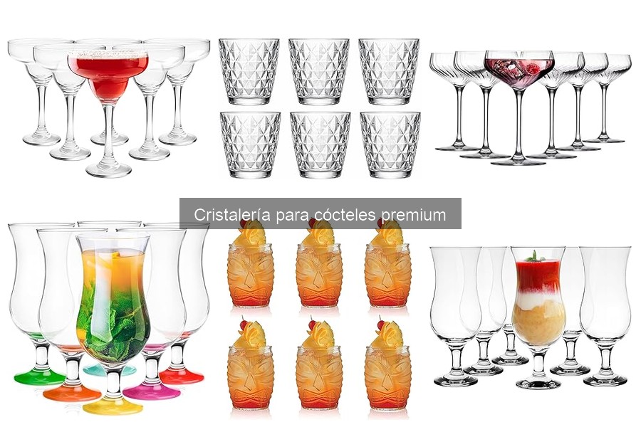 Organiza tu cristalería de cócteles premium en casa