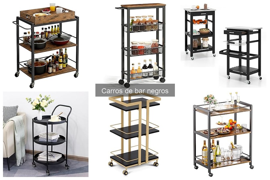 Precios de Carros de Bar Negros disponibles en Amazon
