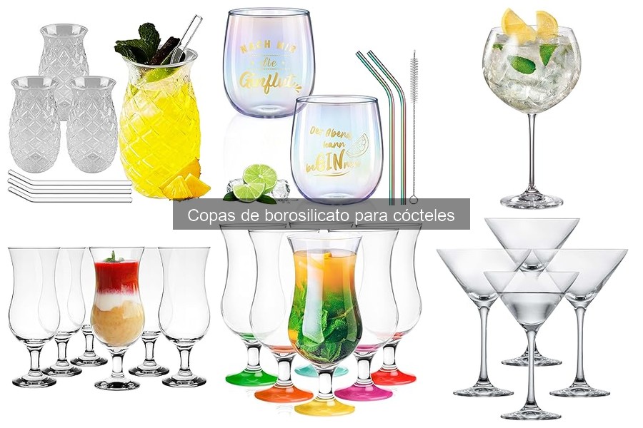 ** Problemas comunes al usar copas de borosilicato en cócteles