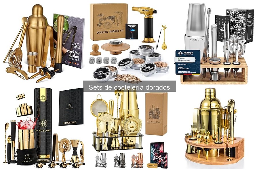 ¿Qué buscar en un set de coctelería dorados para principiantes?