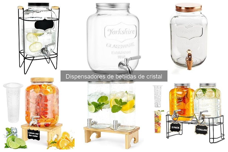 ¿Qué capacidad elegir en un dispensador de bebidas de cristal?