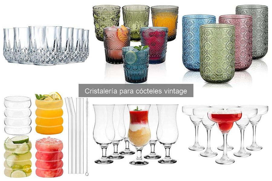 ¿Qué es la cristalería vintage para cócteles?