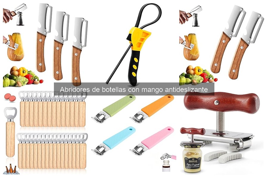 ¿Qué es un abridor de botellas con mango antideslizante?