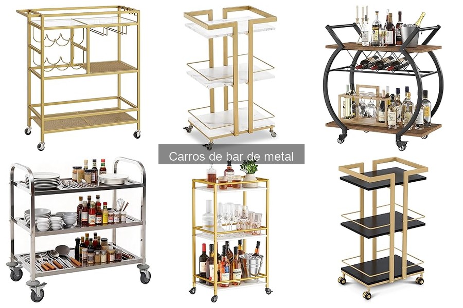Qué es un carro de bar de metal: características y usos