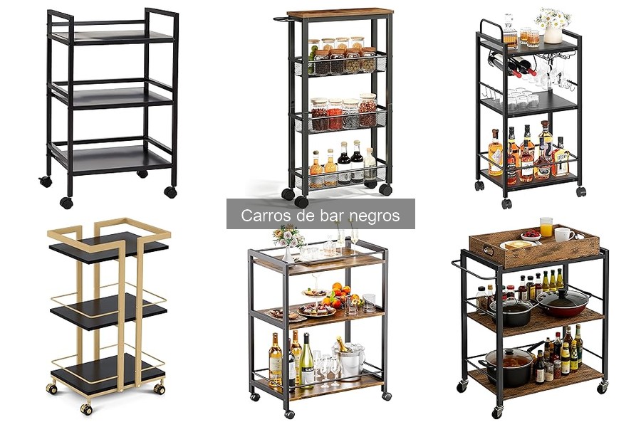 ¿Qué es un carro de bar negro? Características y usos