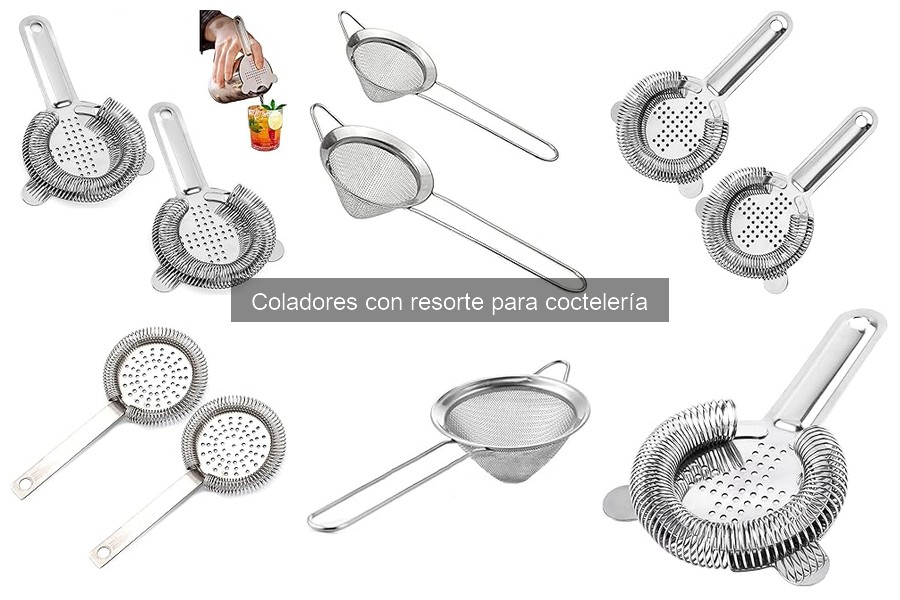 ¿Qué es un colador con resorte para coctelería?