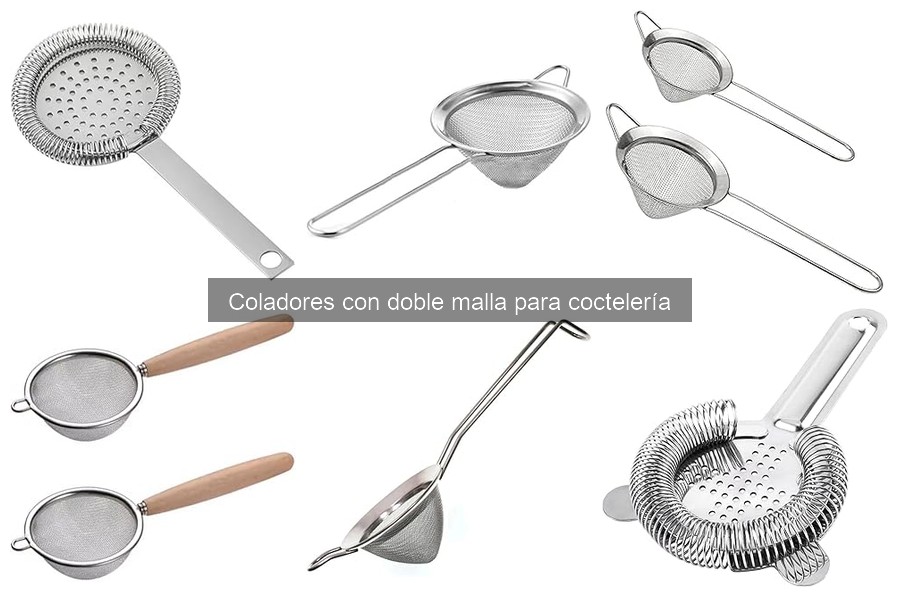 ¿Qué es un colador de doble malla para coctelería?