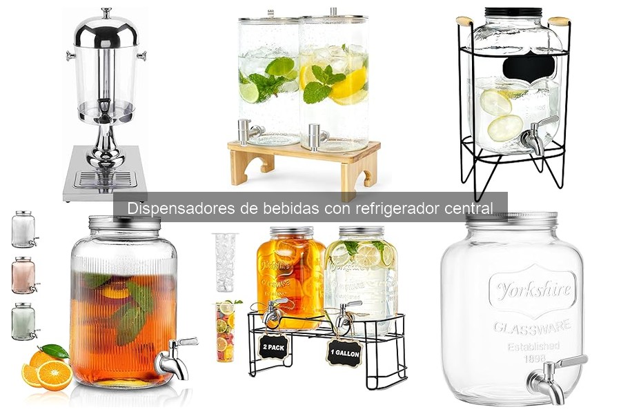 ¿Qué es un dispensador de bebidas con refrigerador central?