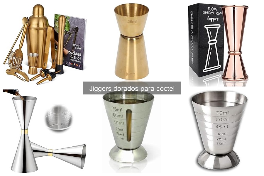 ¿Qué es un jigger dorado y cómo se utiliza en coctelería?