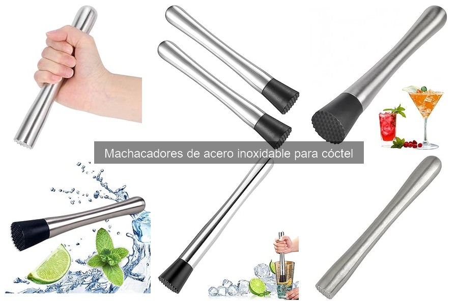 ¿Qué es un machacador de acero inoxidable para cóctel?