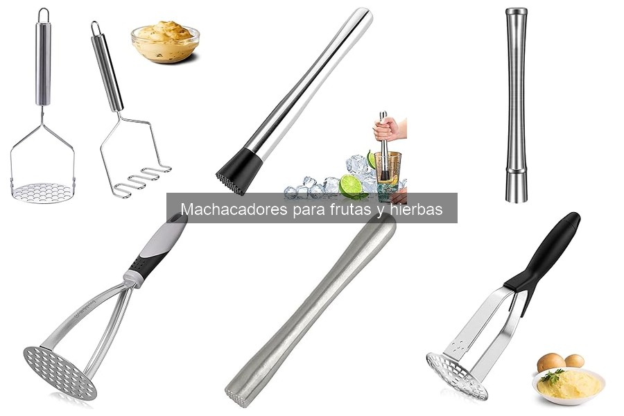 ¿Qué es un machacador para frutas y hierbas en coctelería?