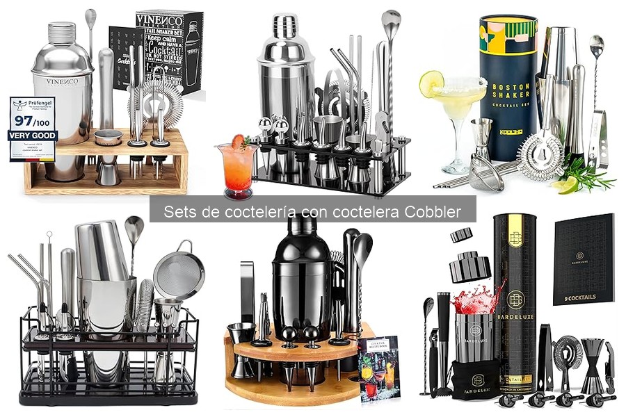¿Qué es un set de coctelería con coctelera Cobbler?