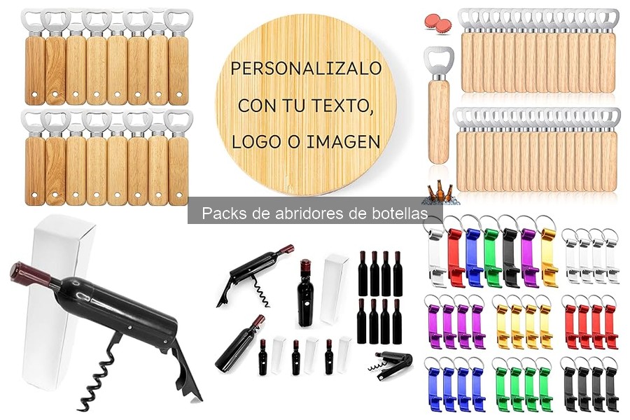 ¿Qué incluye un pack de abridores de botellas?
