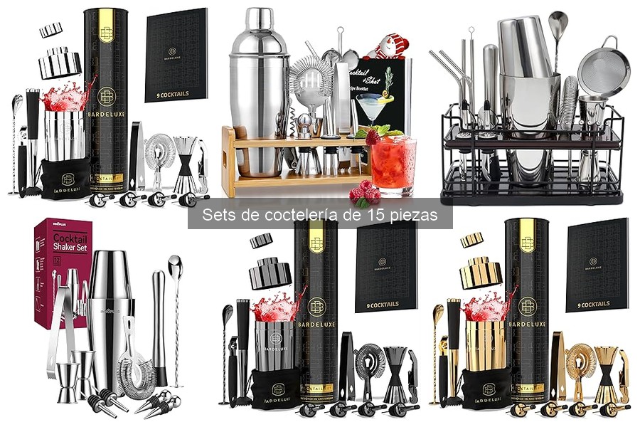 Qué incluye un set de coctelería de 15 piezas