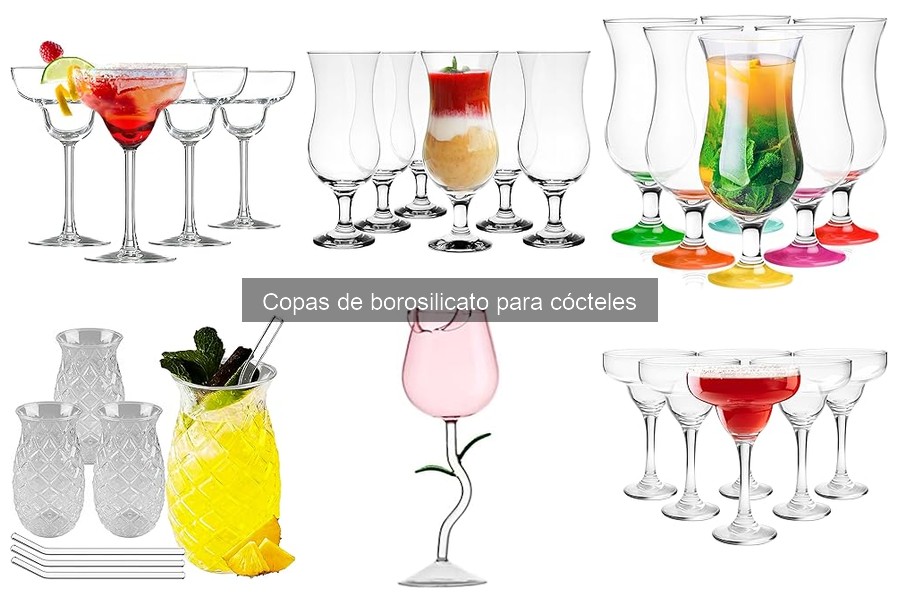 ¿Qué son las copas de borosilicato para cócteles?