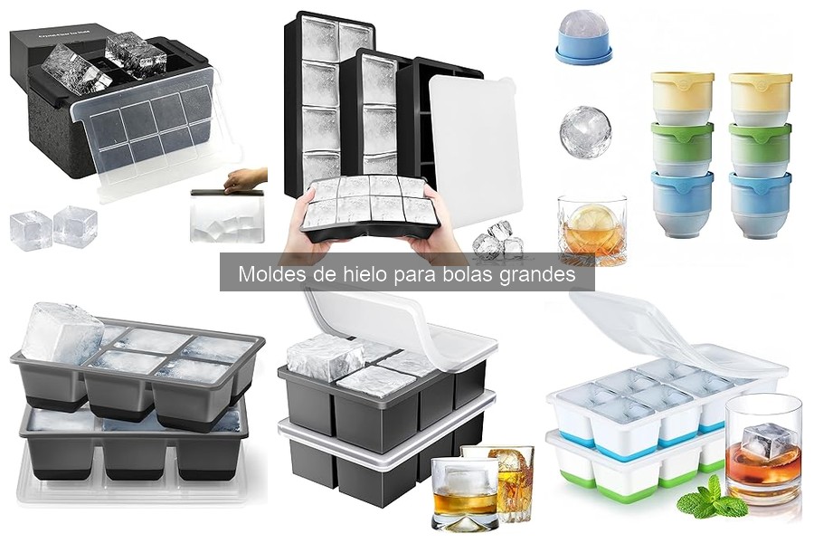 ¿Qué son los moldes de hielo para bolas grandes?