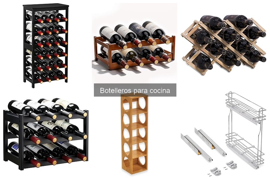 ¿Qué tamaño de botellero necesito para mi cocina?