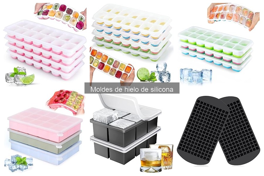 Recetas creativas con moldes de hielo de silicona