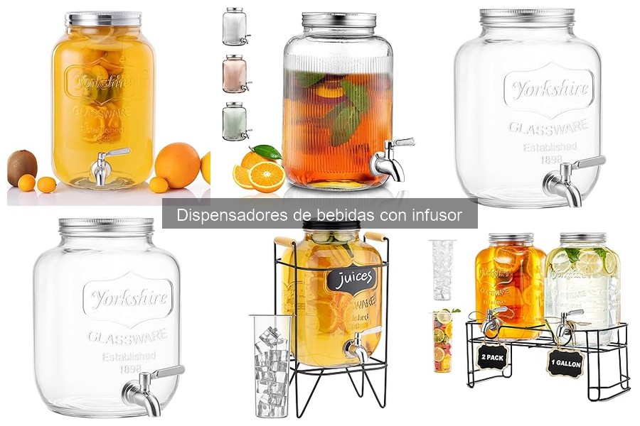 Recetas creativas para dispensadores de bebidas con infusor