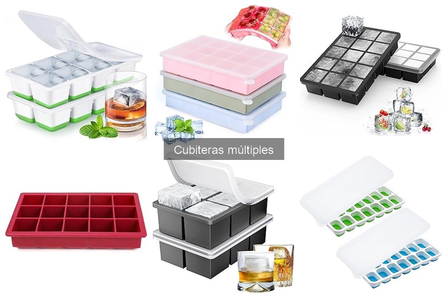 Recetas de cócteles con cubitos de hielo en cubiteras múltiples