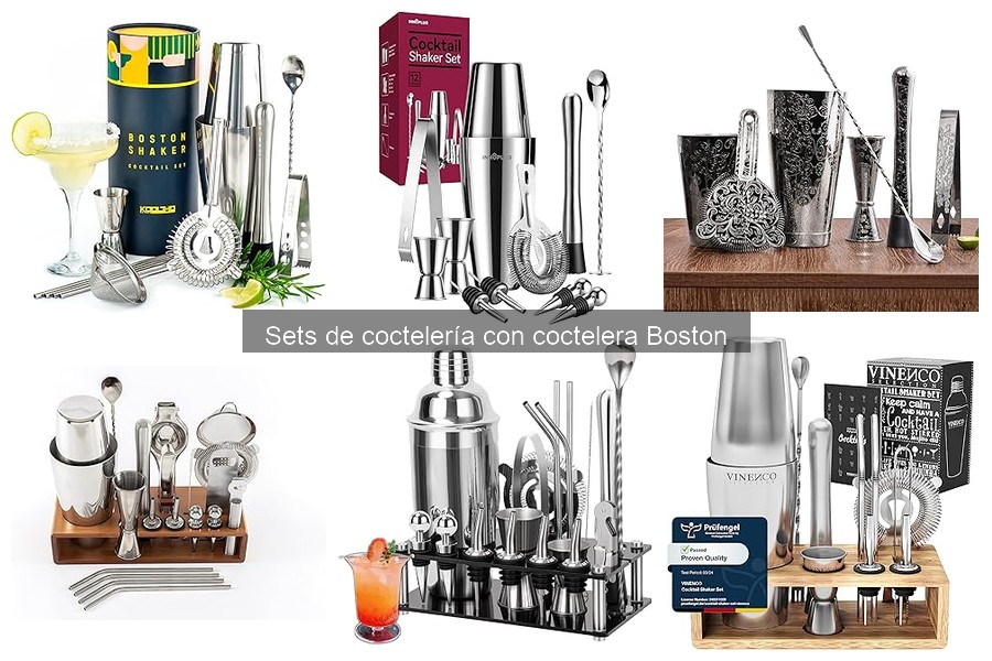 Recetas de cócteles para tu set de coctelería Boston