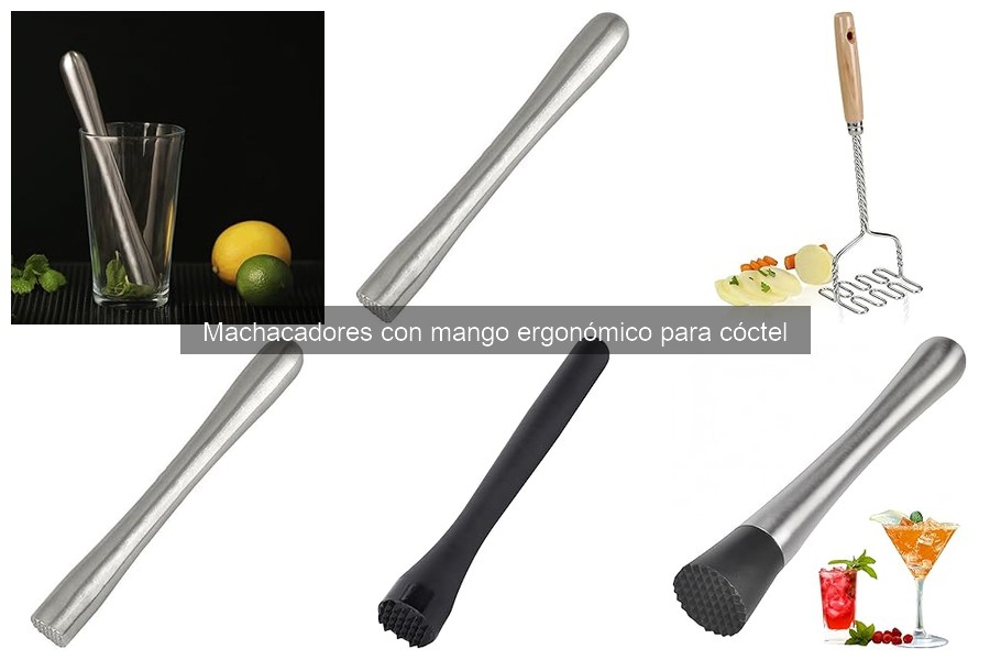 Recetas de cócteles populares con machacador ergonómico
