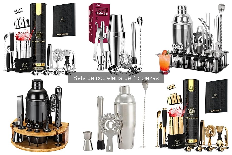 Recetas fáciles con set de coctelería de 15 piezas